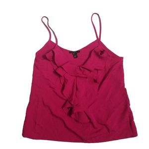 Ruffle Pink Tank Top